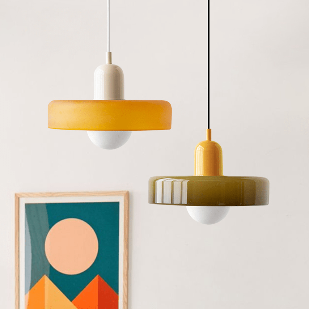 Bauhaus Hanglamp von Gekleurd Glas für modernes Design