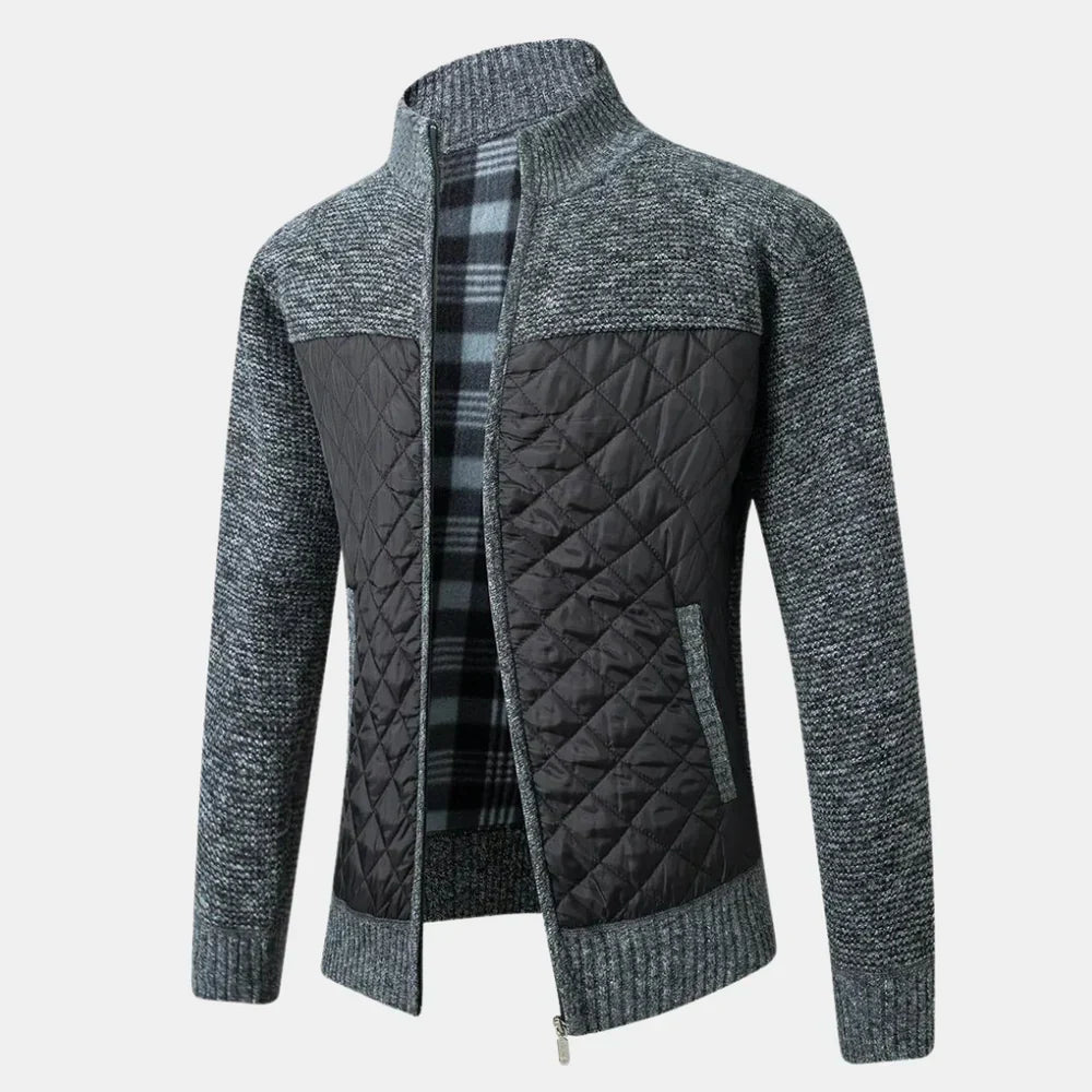 Henrik™ - Strickjacke mit Stehkragen für Herren