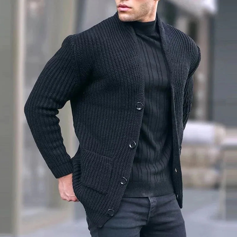 Oskar™ - Gestrickte und stilvolle Strickjacke für Herren