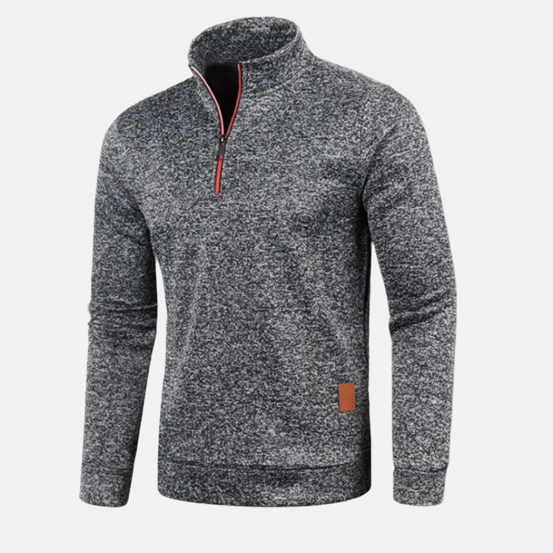 Bill™ | Herren pullover mit halbem Reißverschluss