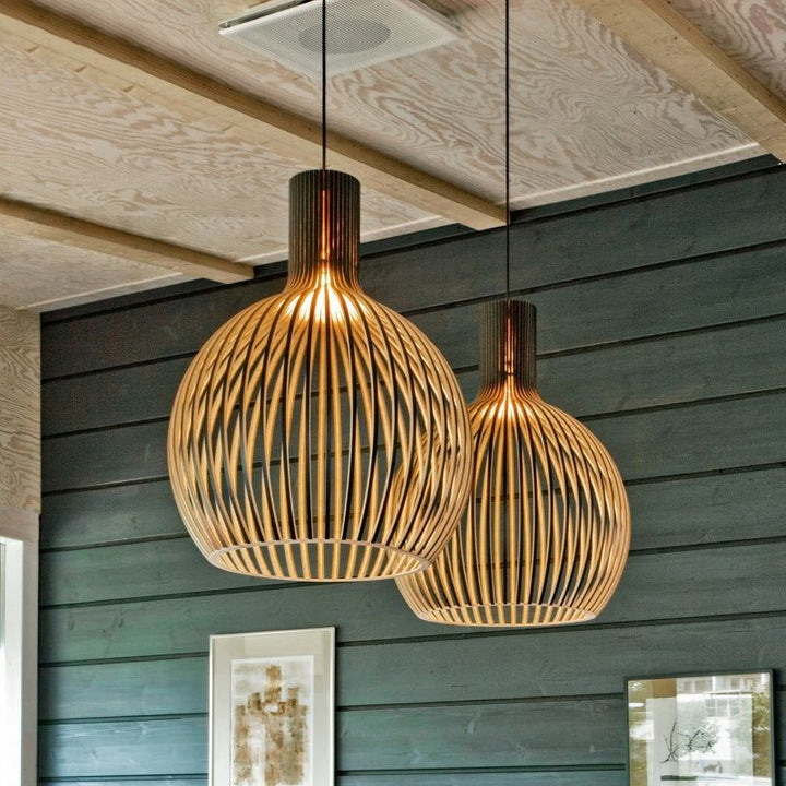 FalkenStil Ceiling lamps Ecolight® Einzigartige Holz-Pendelleuchte für ein gemütliches Ambiente