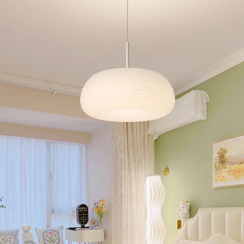 FalkenStil Ceiling lamps Elegante LED Pendelleuchte in Weiß für Wohn-, Schlaf- und Esszimmer