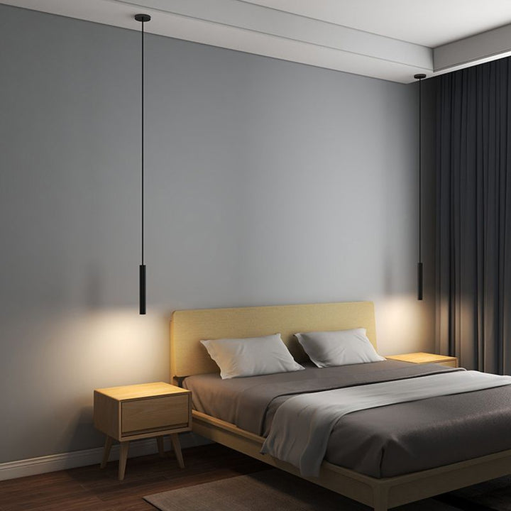 FalkenStil Ceiling lamps Elegante LED Pendelleuchte in Schwarz für Wohn- und Schlafzimmer