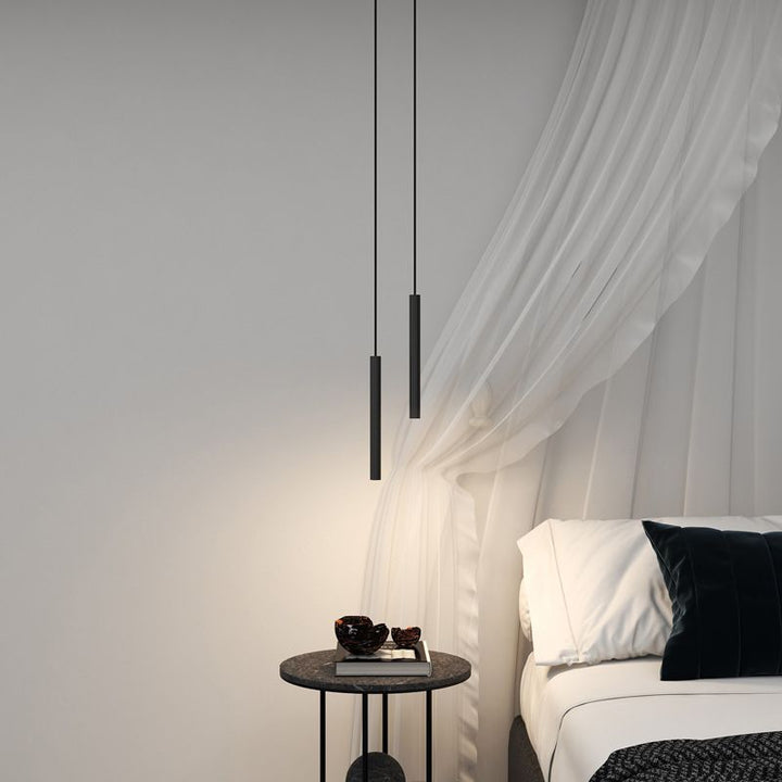 FalkenStil Ceiling lamps Elegante LED Pendelleuchte in Schwarz für Wohn- und Schlafzimmer