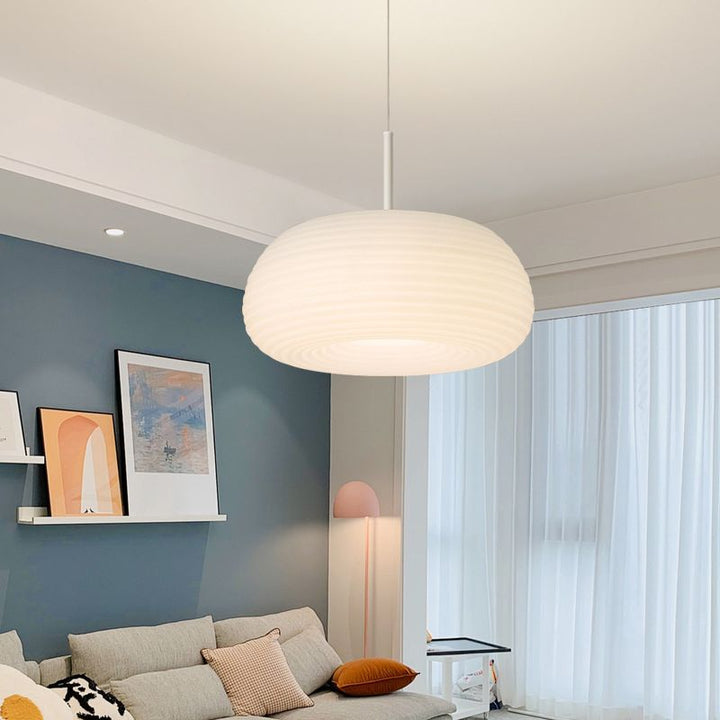 FalkenStil Ceiling lamps Elegante LED Pendelleuchte in Weiß für Wohn-, Schlaf- und Esszimmer