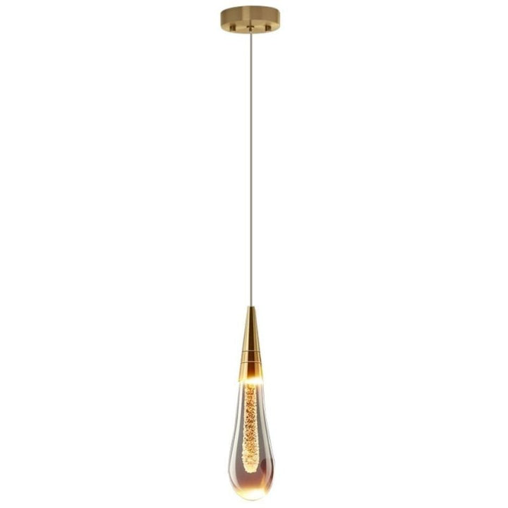 FalkenStil Ceiling lamps Elegante Tropfenpendelleuchte aus Glas für Schlafzimmer und Esszimmer