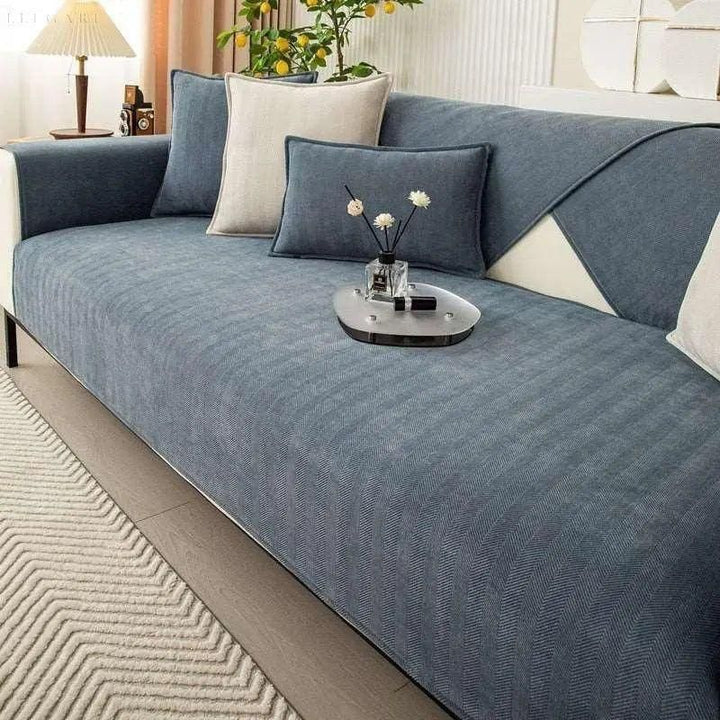 FalkenStil DEA018 Elegante Couchschoner L Form - Rutschfest und Stilvoll für Ihr Sofa