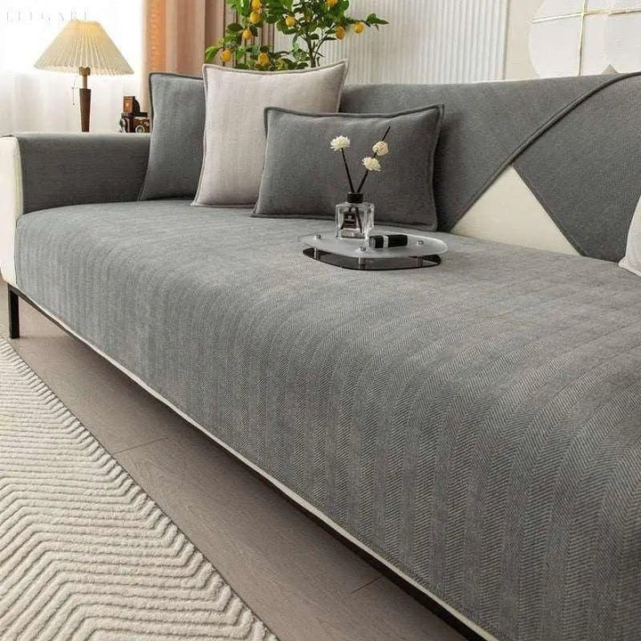 FalkenStil DEA018 Elegante Couchschoner L Form - Rutschfest und Stilvoll für Ihr Sofa