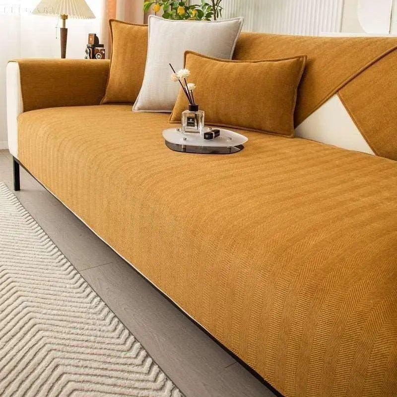 FalkenStil DEA018 Elegante Couchschoner L Form - Rutschfest und Stilvoll für Ihr Sofa