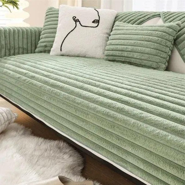 FalkenStil DEA105 SofaStyle - Fuzzy Sofabezug L Form für Stilvolle Wohnräume