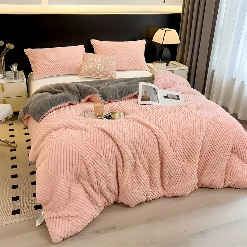 FalkenStil DEA1287 CozyNest - Ultra-Weiche Taffeta Kuscheldecke für Wintergemütlichkeit