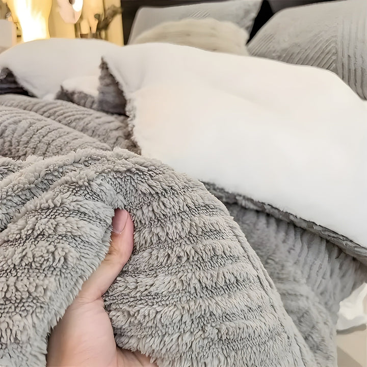 FalkenStil DEA1287 CozyNest - Ultra-Weiche Taffeta Kuscheldecke für Wintergemütlichkeit