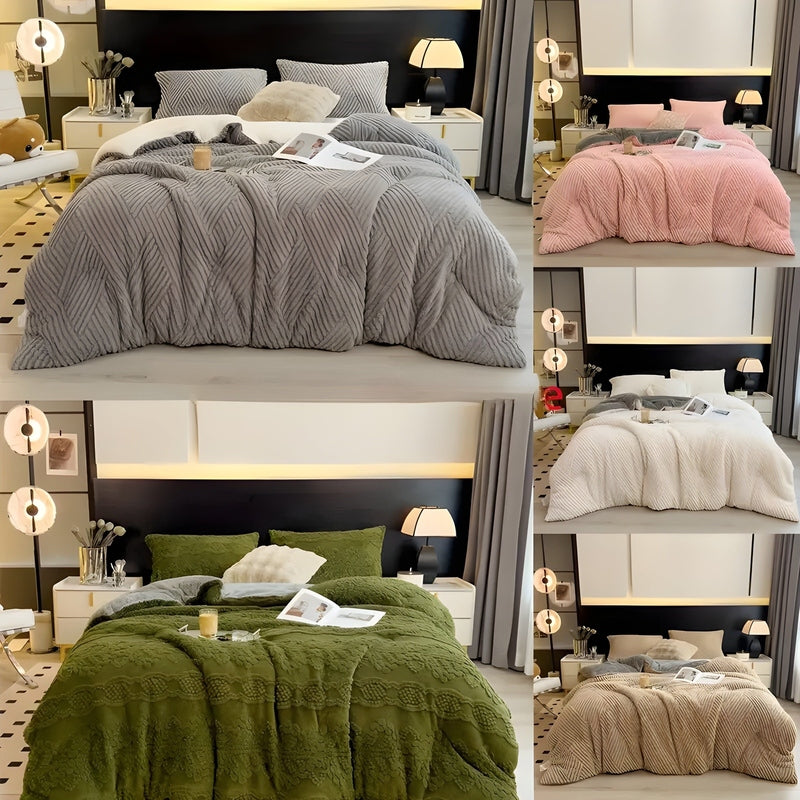 FalkenStil DEA1287 CozyNest - Ultra-Weiche Taffeta Kuscheldecke für Wintergemütlichkeit