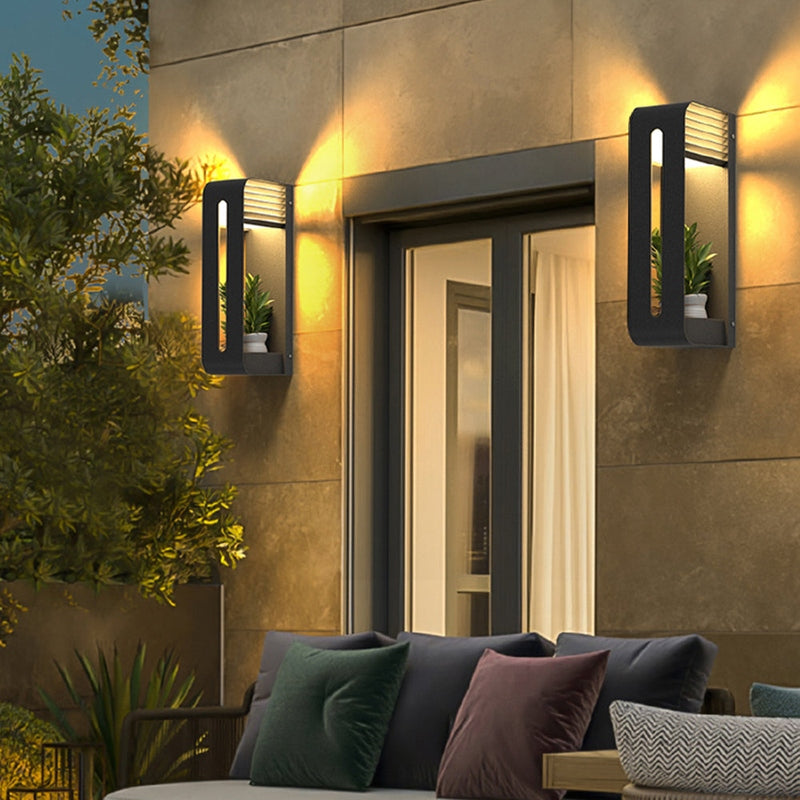 FalkenStil Outdoor Wall Lamp Luminous® Moderne Außenwandleuchte aus Metall für Garten und Terrasse