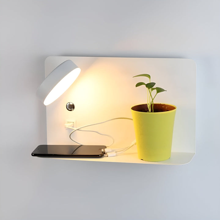 FalkenStil VLP641 ChargeGlow Light - LED USB-oplader Wandlamp met Schakelaar