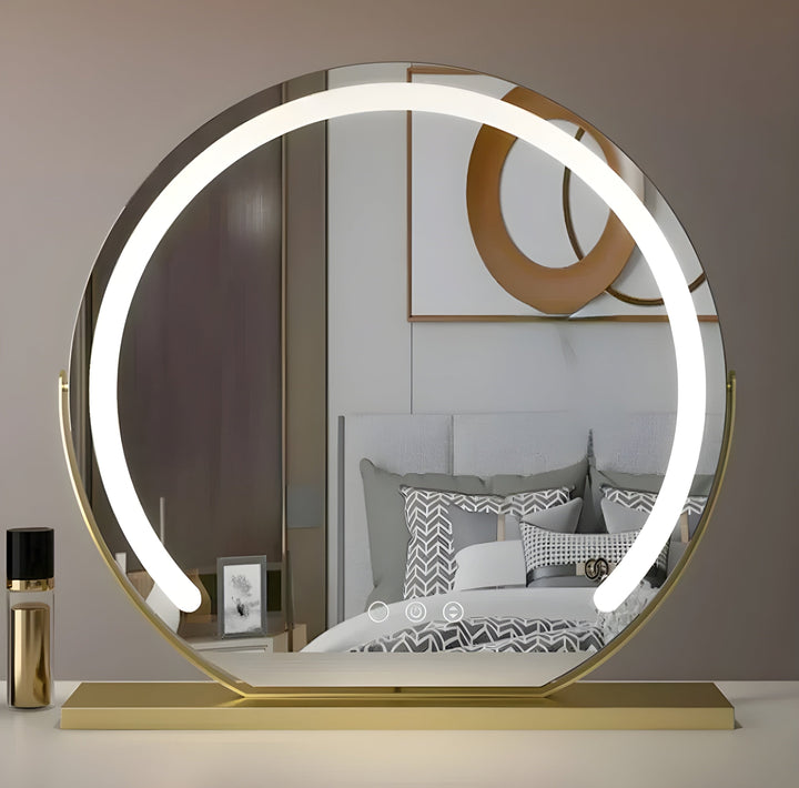 FalkenStil VLP893 BrightBeauty Mirror - Decoratieve Staande Make-up Spiegel met LED-verlichting