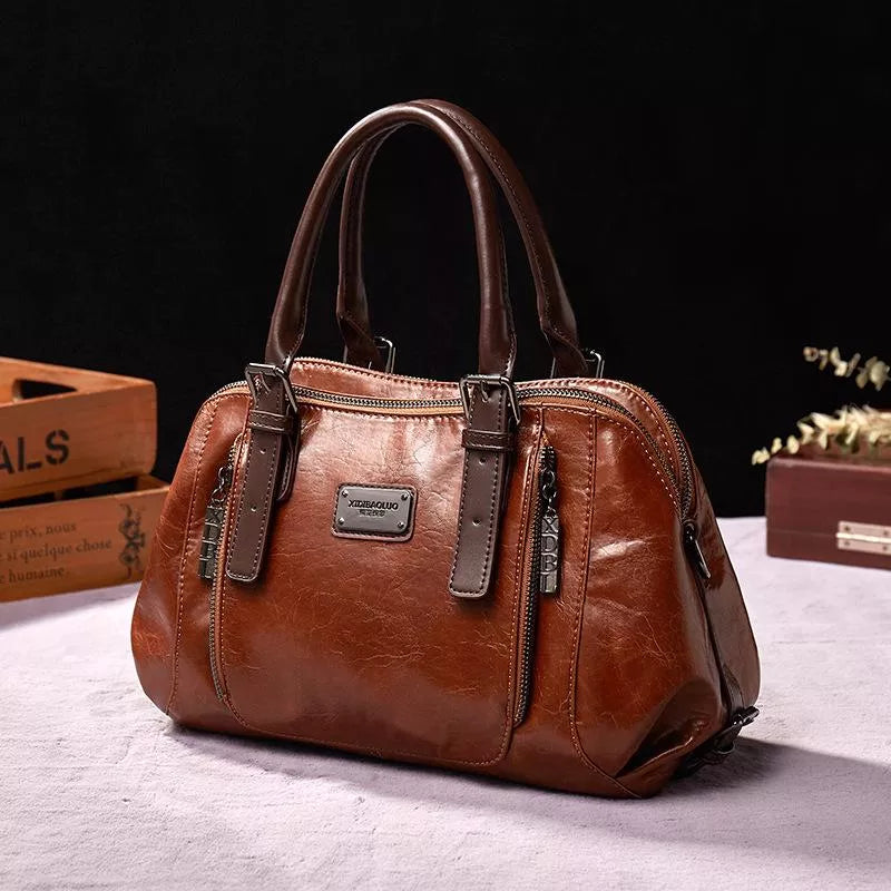 FalkenStil Women Bags Stilvoller Vintage-Ledertasche für Damen von ModeMeister Eira