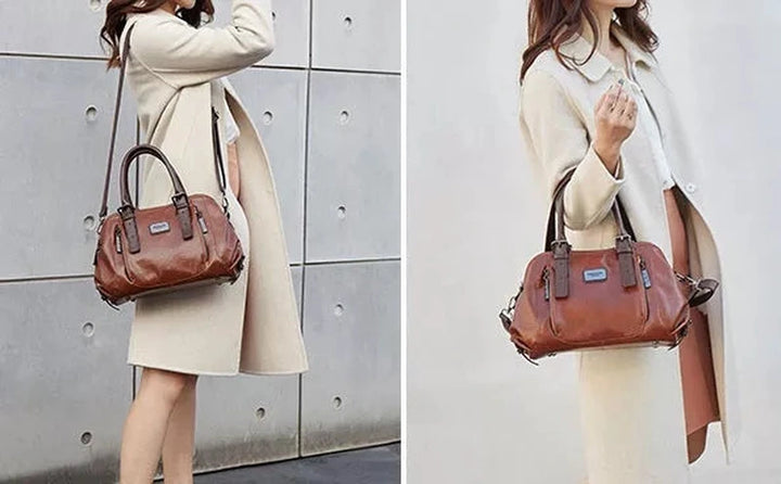 FalkenStil Women Bags Stilvoller Vintage-Ledertasche für Damen von ModeMeister Eira