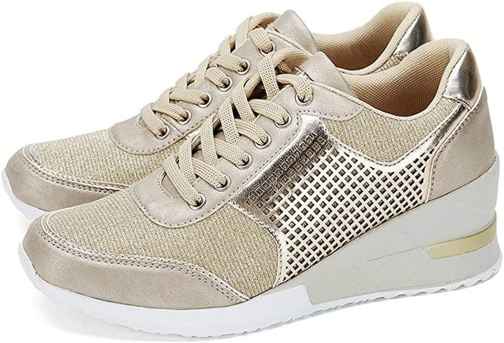 FalkenStil *Xandra™ | Hoge Hakken Sneakers met sleehak - women shoes Xandra™ | Hoge Hakken Sneakers met sleehak