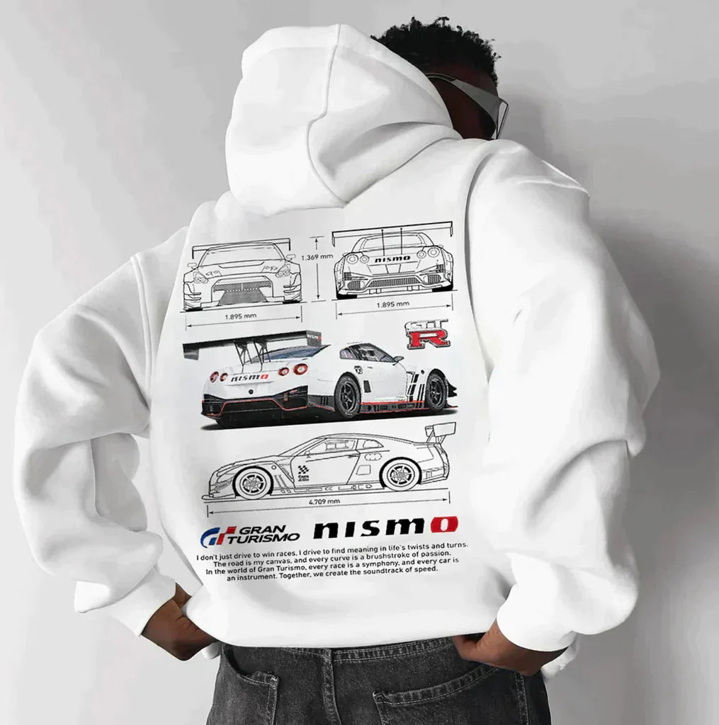 Jace - Überdimensionale Racing Hoodie für Autofans